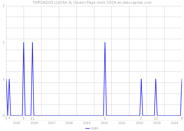 TAPIZADOS LUJOSA SL (Spain) Page visits 2024 