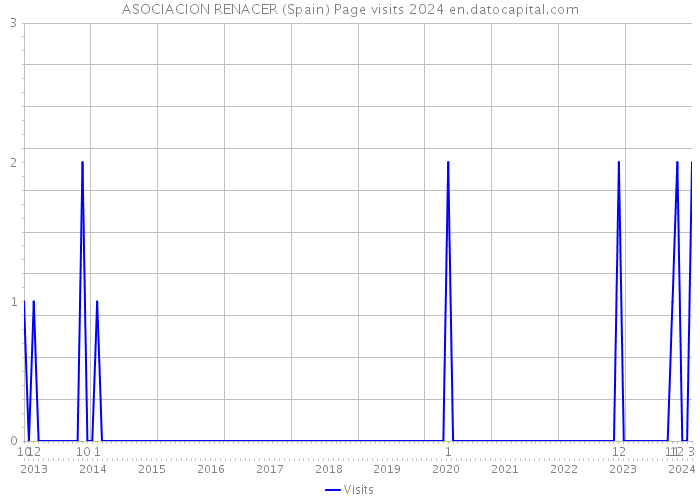 ASOCIACION RENACER (Spain) Page visits 2024 