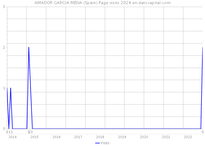 AMADOR GARCIA MENA (Spain) Page visits 2024 