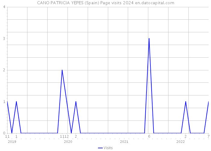 CANO PATRICIA YEPES (Spain) Page visits 2024 