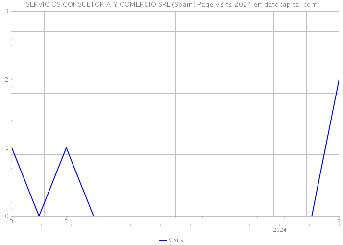 SERVICIOS CONSULTORIA Y COMERCIO SRL (Spain) Page visits 2024 