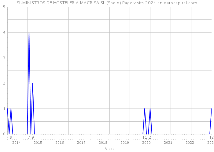 SUMINISTROS DE HOSTELERIA MACRISA SL (Spain) Page visits 2024 