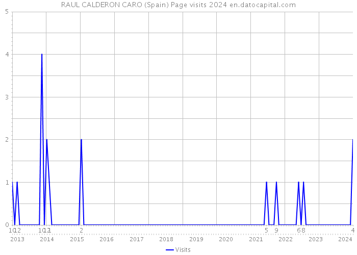 RAUL CALDERON CARO (Spain) Page visits 2024 