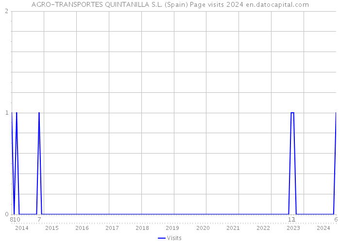 AGRO-TRANSPORTES QUINTANILLA S.L. (Spain) Page visits 2024 