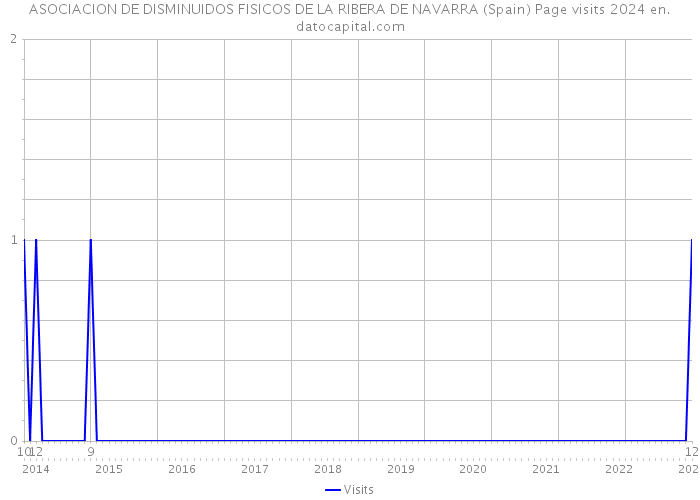 ASOCIACION DE DISMINUIDOS FISICOS DE LA RIBERA DE NAVARRA (Spain) Page visits 2024 