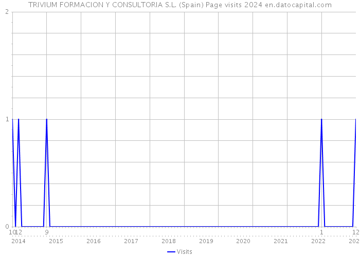 TRIVIUM FORMACION Y CONSULTORIA S.L. (Spain) Page visits 2024 