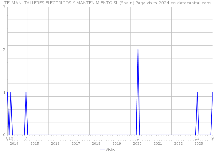 TELMAN-TALLERES ELECTRICOS Y MANTENIMIENTO SL (Spain) Page visits 2024 