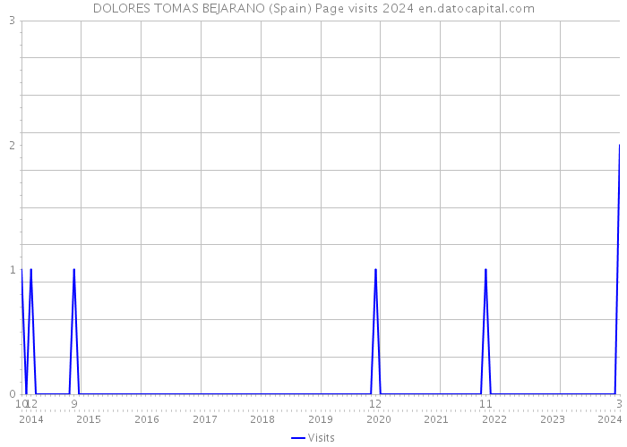 DOLORES TOMAS BEJARANO (Spain) Page visits 2024 