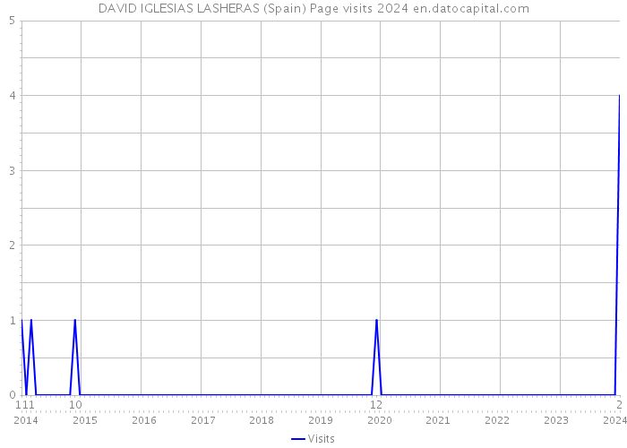 DAVID IGLESIAS LASHERAS (Spain) Page visits 2024 