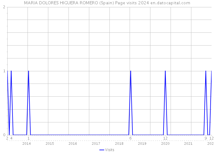 MARIA DOLORES HIGUERA ROMERO (Spain) Page visits 2024 