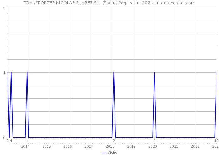 TRANSPORTES NICOLAS SUAREZ S.L. (Spain) Page visits 2024 