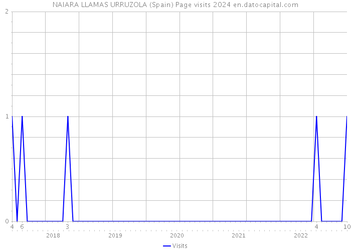 NAIARA LLAMAS URRUZOLA (Spain) Page visits 2024 