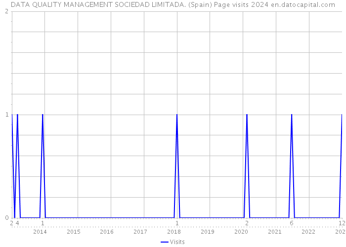 DATA QUALITY MANAGEMENT SOCIEDAD LIMITADA. (Spain) Page visits 2024 