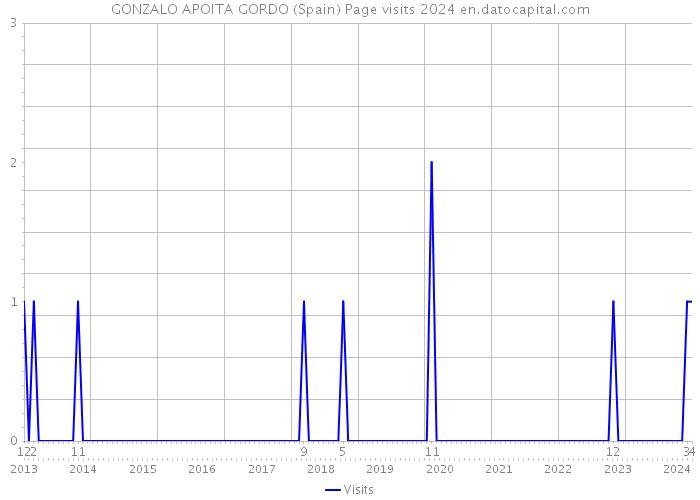 GONZALO APOITA GORDO (Spain) Page visits 2024 