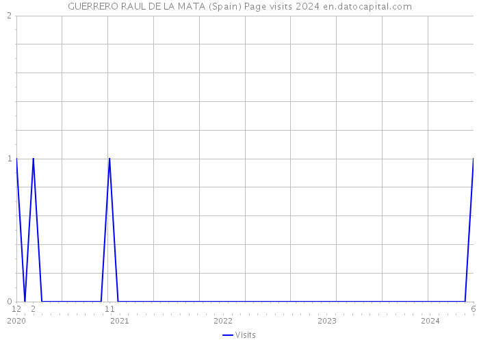 GUERRERO RAUL DE LA MATA (Spain) Page visits 2024 