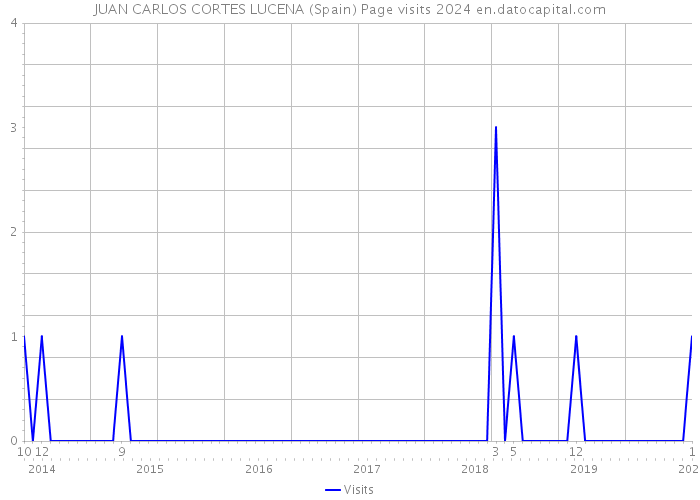 JUAN CARLOS CORTES LUCENA (Spain) Page visits 2024 