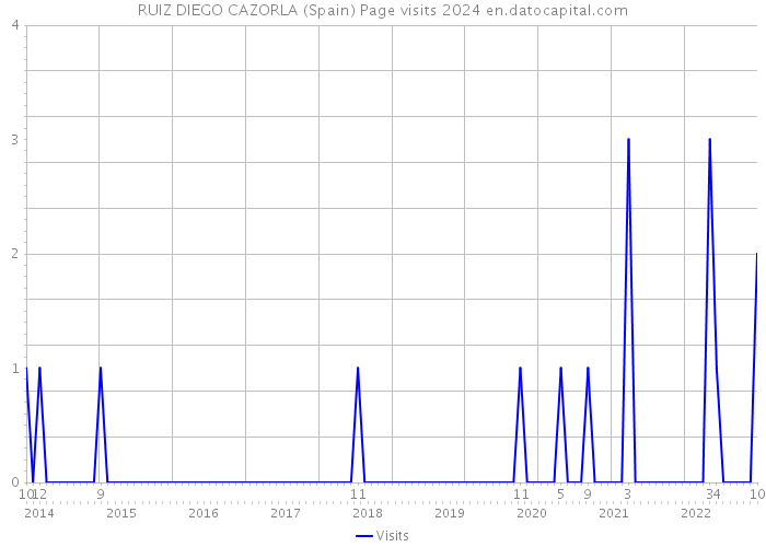 RUIZ DIEGO CAZORLA (Spain) Page visits 2024 