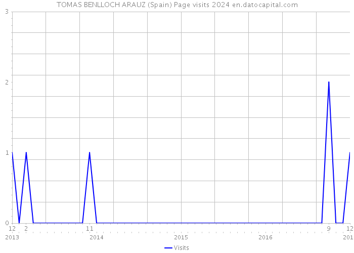 TOMAS BENLLOCH ARAUZ (Spain) Page visits 2024 