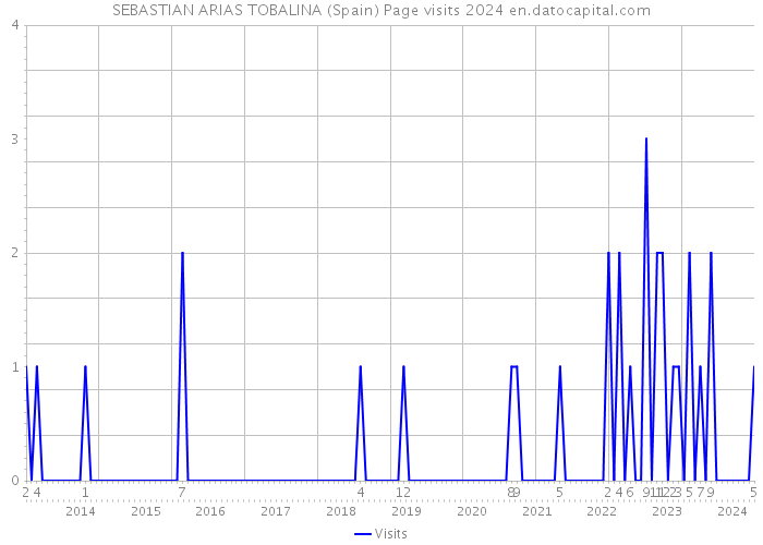 SEBASTIAN ARIAS TOBALINA (Spain) Page visits 2024 