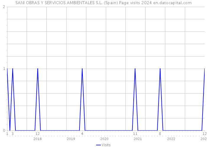 SANI OBRAS Y SERVICIOS AMBIENTALES S.L. (Spain) Page visits 2024 