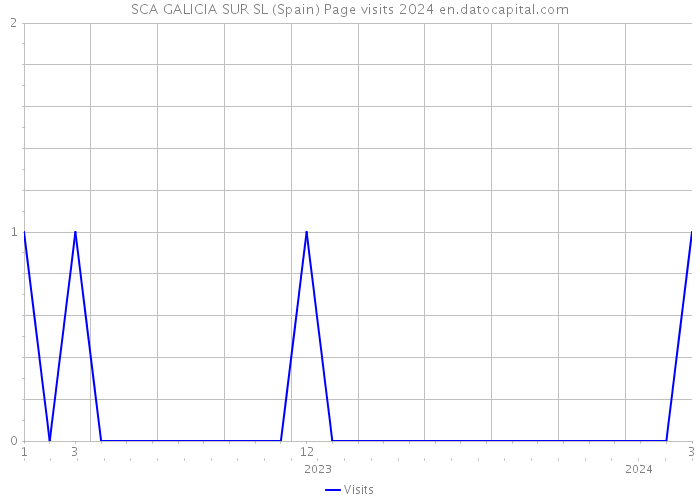 SCA GALICIA SUR SL (Spain) Page visits 2024 