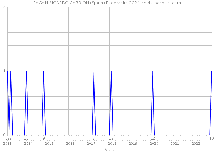 PAGAN RICARDO CARRION (Spain) Page visits 2024 