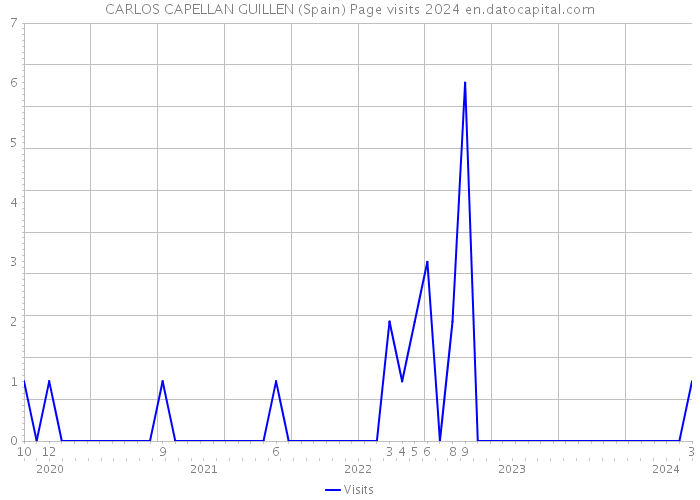 CARLOS CAPELLAN GUILLEN (Spain) Page visits 2024 