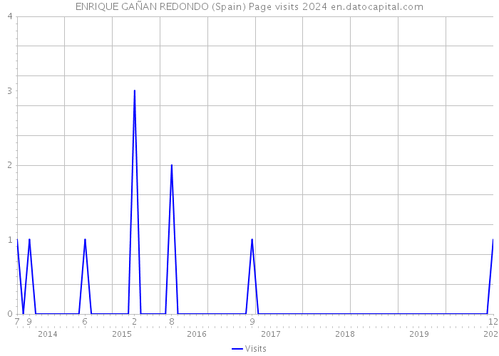 ENRIQUE GAÑAN REDONDO (Spain) Page visits 2024 