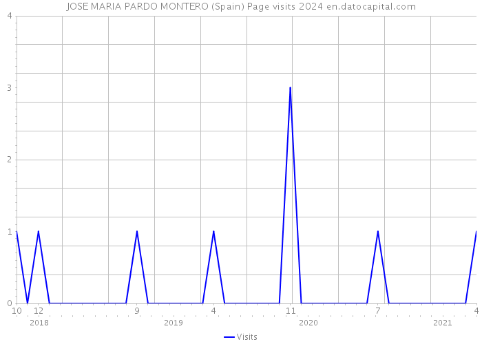 JOSE MARIA PARDO MONTERO (Spain) Page visits 2024 