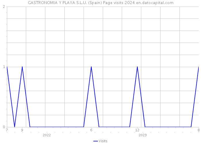 GASTRONOMIA Y PLAYA S.L.U. (Spain) Page visits 2024 