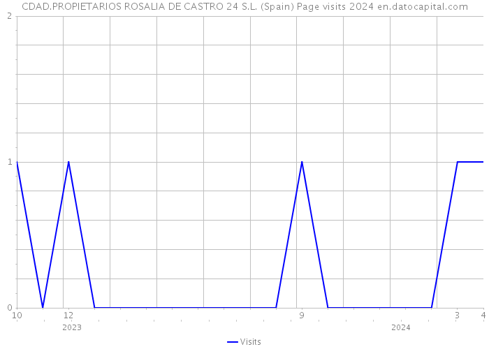 CDAD.PROPIETARIOS ROSALIA DE CASTRO 24 S.L. (Spain) Page visits 2024 