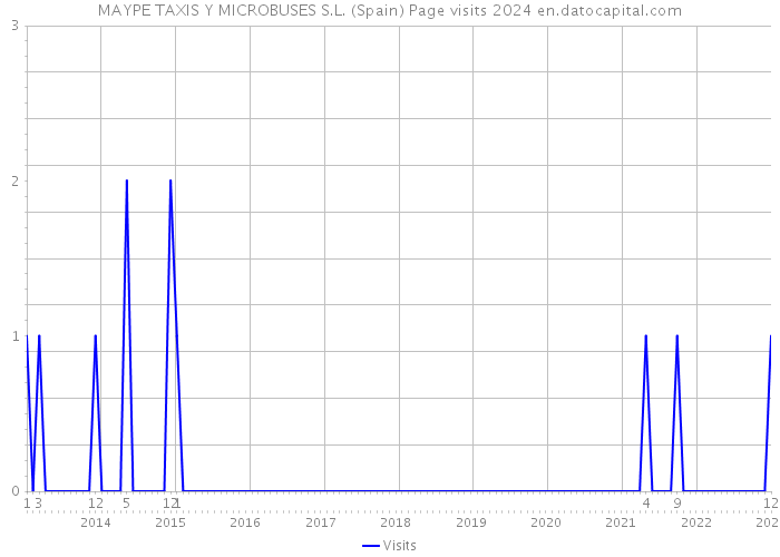 MAYPE TAXIS Y MICROBUSES S.L. (Spain) Page visits 2024 