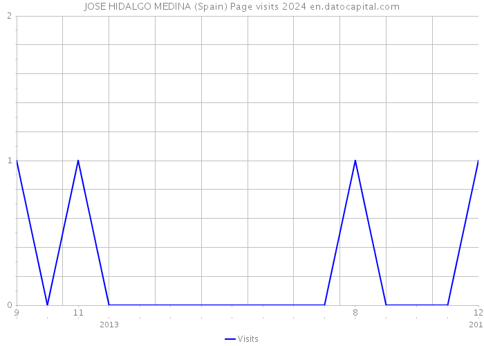 JOSE HIDALGO MEDINA (Spain) Page visits 2024 