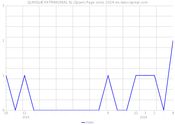 QUINQUE PATRIMONIAL SL (Spain) Page visits 2024 