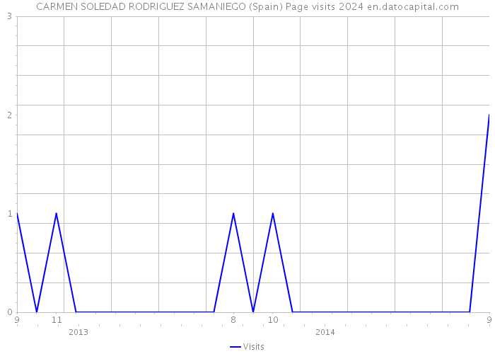 CARMEN SOLEDAD RODRIGUEZ SAMANIEGO (Spain) Page visits 2024 