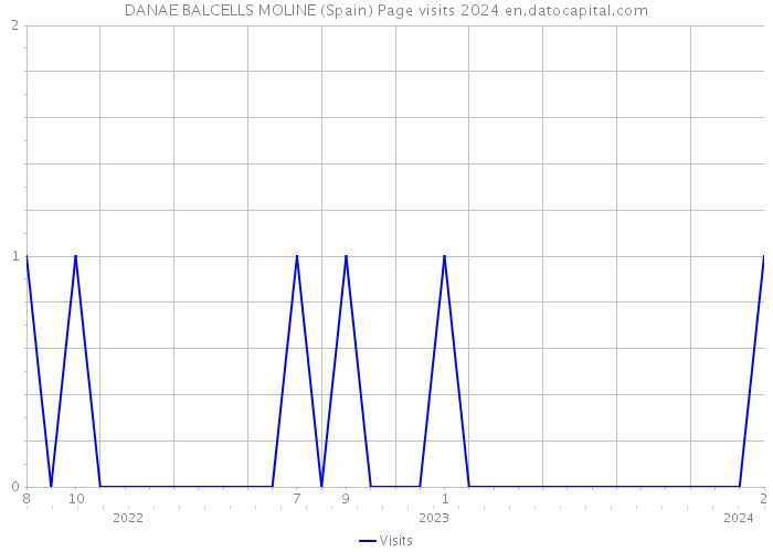DANAE BALCELLS MOLINE (Spain) Page visits 2024 