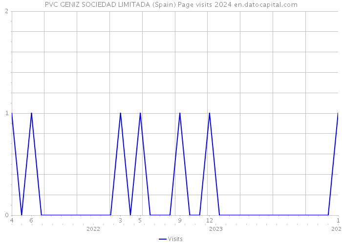 PVC GENIZ SOCIEDAD LIMITADA (Spain) Page visits 2024 