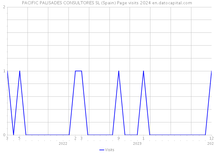 PACIFIC PALISADES CONSULTORES SL (Spain) Page visits 2024 