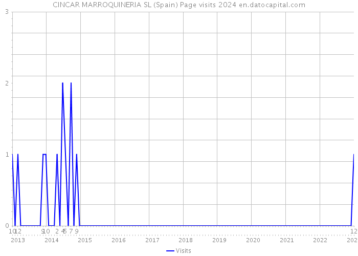 CINCAR MARROQUINERIA SL (Spain) Page visits 2024 