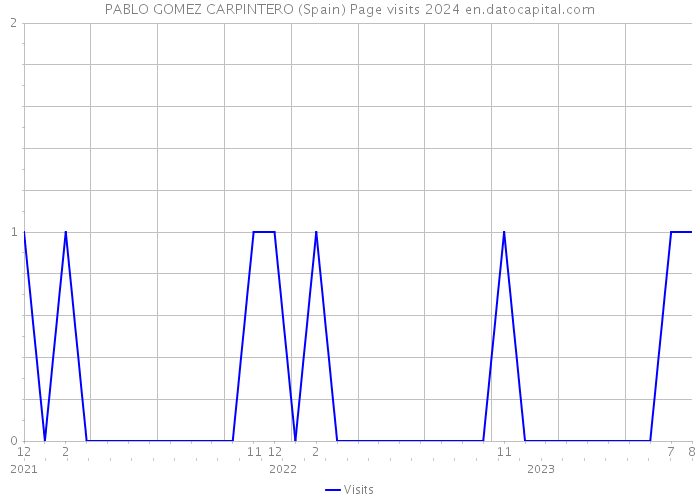 PABLO GOMEZ CARPINTERO (Spain) Page visits 2024 
