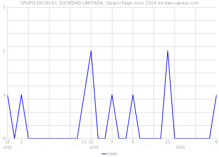 GRUPO DIKON S.I. SOCIEDAD LIMITADA. (Spain) Page visits 2024 