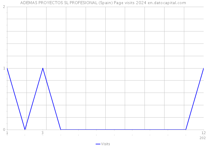 ADEMAS PROYECTOS SL PROFESIONAL (Spain) Page visits 2024 