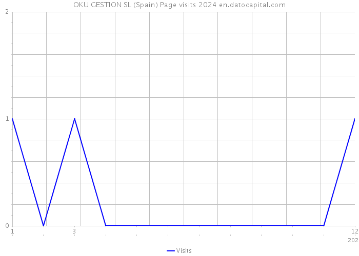 OKU GESTION SL (Spain) Page visits 2024 