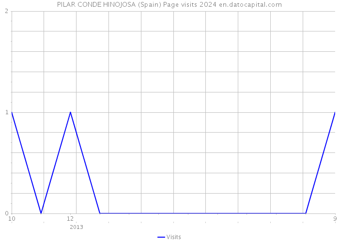 PILAR CONDE HINOJOSA (Spain) Page visits 2024 