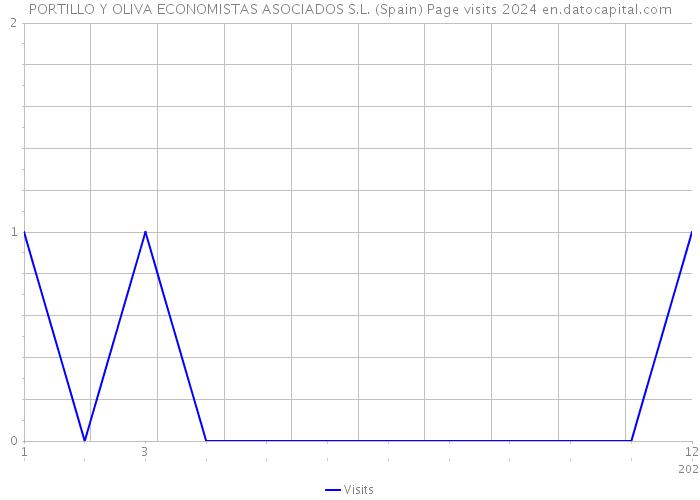 PORTILLO Y OLIVA ECONOMISTAS ASOCIADOS S.L. (Spain) Page visits 2024 