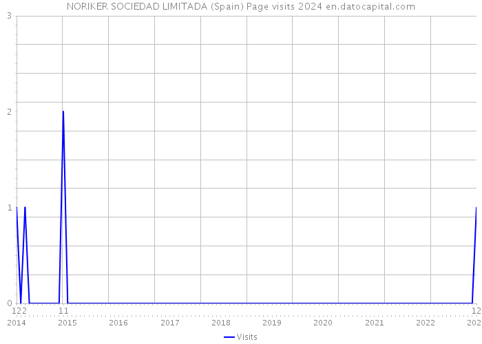 NORIKER SOCIEDAD LIMITADA (Spain) Page visits 2024 