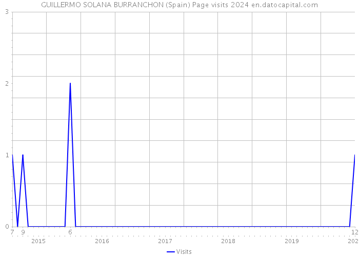 GUILLERMO SOLANA BURRANCHON (Spain) Page visits 2024 