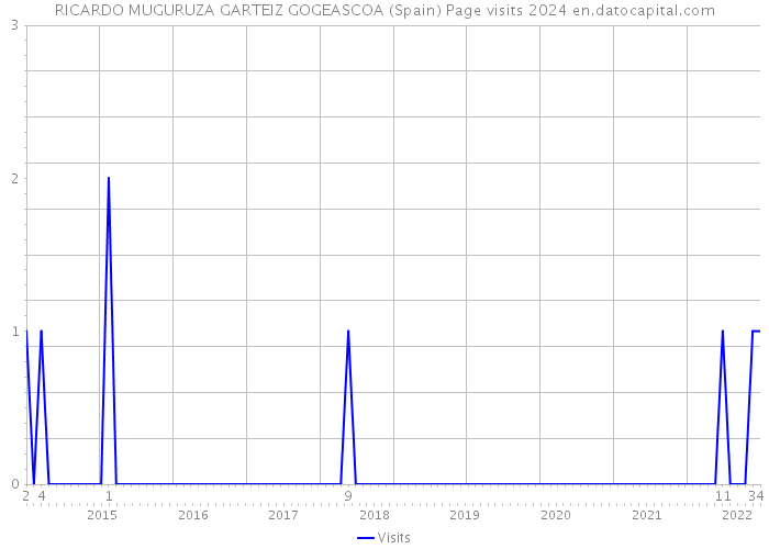 RICARDO MUGURUZA GARTEIZ GOGEASCOA (Spain) Page visits 2024 