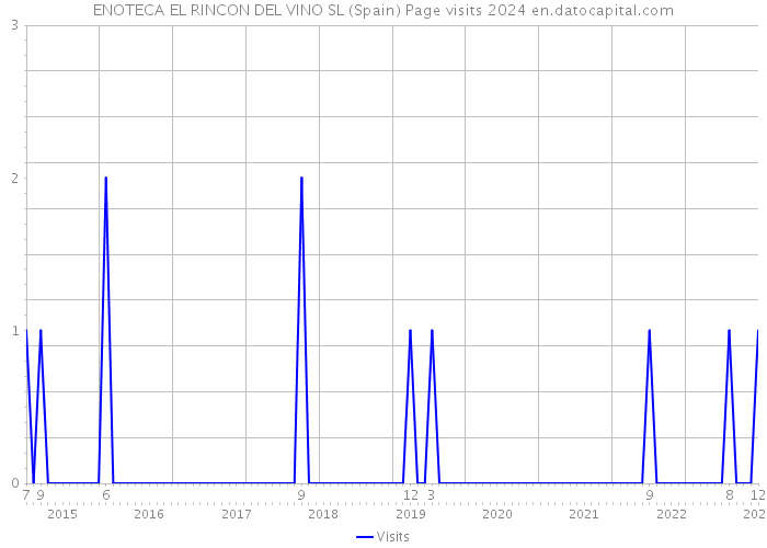 ENOTECA EL RINCON DEL VINO SL (Spain) Page visits 2024 