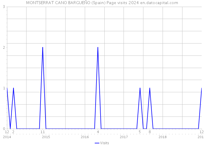 MONTSERRAT CANO BARGUEÑO (Spain) Page visits 2024 